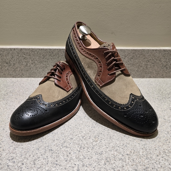 Johnston Murphy 15-1005 Wingtip Shoes Black, Brown, and Tan